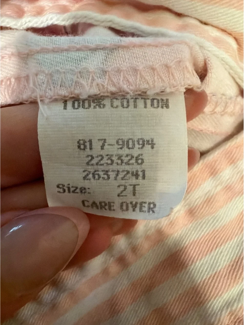Vintage OshKosh B’Gosh Vestbak Beach Bunny Overalls 100% Cotton 2T